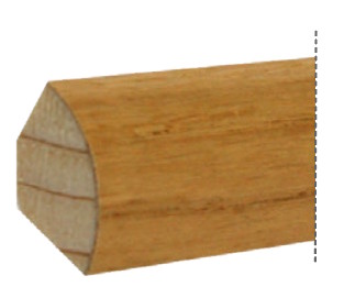 Battiscopa Basolino impiallacciato