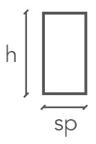 Battiscopa Dritto in massello di ayous laccato bianco o RAL