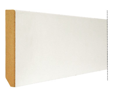 Battiscopa Dritto in MDF laccato bianco o RAL